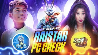 RAISTAR PC CHECK ON LIVE🤯🥵 RAISTAR FACE REVEAL CHALLENGE ON LIVE😮😬 RaiStar [upl. by Pacien237]