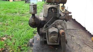 Vintage Stationary Engine Comando 35 HP 2 stroke engine [upl. by Hauger420]