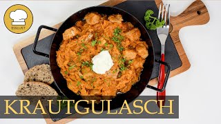 Deftiges KRAUTGULASCH  ungarische Küche [upl. by Nanete268]