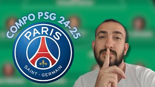 MA COMPO DU PSG 2024  2025 [upl. by Akila895]