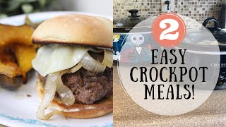 BEEF CROCKPOT RECIPES  2 EASY AND DELICIOUS CROCKPOT MEALS  DUMP AND GO SLOW COOKER RECIPES [upl. by Mauldon]