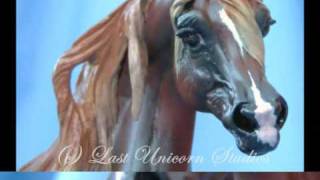 Latest Custom Painted Horse by quotLast Unicorn Studiosquot Artist Resin Arabian Stallion [upl. by Eseyt]