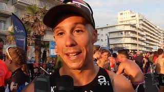 TRIATHLON LA BAULE 2019  ITW VLUIS DCONNINX CBEAUGRAND ET SDODET [upl. by Ydnab]