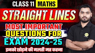 Straight Lines Class 11 Most Important Questions  Class 11 Maths Chapter 9  NCERT VVI Questions [upl. by Merwyn]