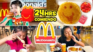 🍔24 HORAS comiendo en MacDonalds🍟¿Nuggets con HeladoYo soy Aranza🍦 [upl. by Brock]