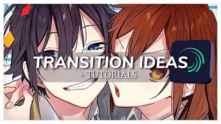 4 Transition Ideas  TUTORIALS  Alight Motion [upl. by Anais]