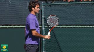 Roger Federer Returning Serve in Slow Motion HD  Indian Wells Pt 09 [upl. by Corey]