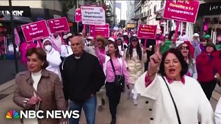 Thousands rally in Mexico to protect democracy ahead of election [upl. by Cheney523]