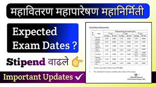 MSEB  MAHATRANSCO  MAHADISCOM Expected Exam Dates  Updates  🔥 [upl. by Far]