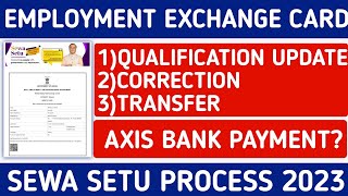 EMPLOYMENT EXCHANGE QULIFICATION UPDATECORRECTION 2023  HOW TO RE REGISTRATION EXCHANGE CARD [upl. by Svoboda570]