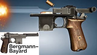 3D How the Bergmann–Bayard Pistol works [upl. by Ayk838]