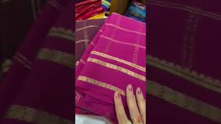 🇮🇳Mysore pure silk Sarees2024🏅🥈zaricgs pure zari ampSilk mark authentication9148881693120gm20965 [upl. by Ellenaj822]