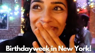 Celebrating my birthday week in New York A christmassy chatty vlog part 2 [upl. by Keenan]