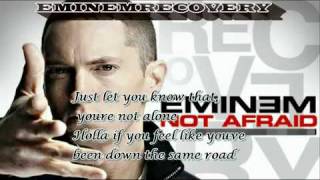 EminemIm not afraid LYRICS HQ [upl. by Niatirb]