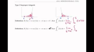 Improper Integrals  Type 2 [upl. by Gretna]