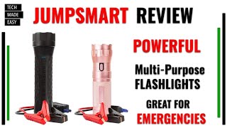 JUMPSMART 10 in 1 Jump Starter Flashlight and more Review and Demo [upl. by Fatsug]