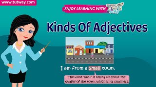 Kinds Of Adjectives  English Grammar  Grade 4 amp 5  Tutway [upl. by Maddeu]