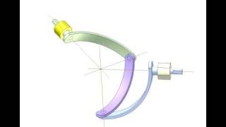 Spherical 4bar linkage mechanism 7 [upl. by Adnocahs]