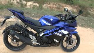 Yamaha R15 V2 Racing Blue  Walkaround [upl. by Starla]