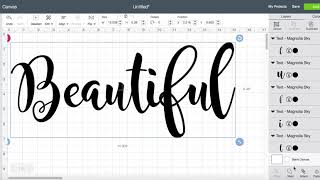 How to weld your letters in Cricut Design Space [upl. by Keiryt]