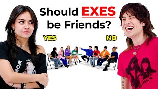 Why Exes Should NOT Be Friends  4 Girls VS 4 Guys [upl. by Eizzil]