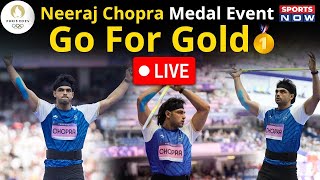 Neeraj Chopra Gold Medal Event Live  Paris Olympics 2024 में Neeraj Chopra की Gold पर नज़रें [upl. by Calley]