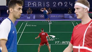 MSSF Lakshya Sen IND vs Viktor Axelsen DEN  Badminton OG24 [upl. by Tremayne]