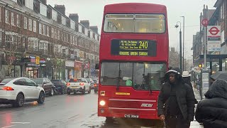 Golders Green Running Day GYE394W M394 on Route 240 at Golders Green 10324 [upl. by Atazroglam818]