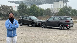 1 Minute Comparison  Kia Carens Vs Hyundai Alcazar shorts reels carens [upl. by Prudi]