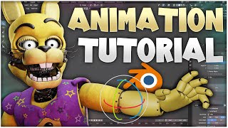 HOW TO MAKE A FNAF ANIMATION  BLENDER TUTORIAL 2 [upl. by Ynetruoc]