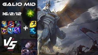 MID Galio vs Orianna  EU Grandmaster Patch 1420 [upl. by Hillier]