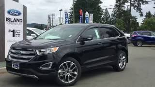 2016 Ford Edge Titanium Nav Panoramic sunroof Review  Island Ford [upl. by Lovato]