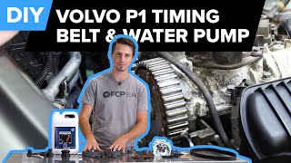 Volvo P1 Timing Belt and Water Pump Replacement DIY  C30 C70 S40 amp V50 20052013 RNC Engine [upl. by Anelas]