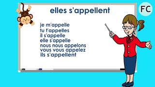 Le Verbe S Appeler au Présent  To Call Present Tense  French Conjugation [upl. by Sitruk554]