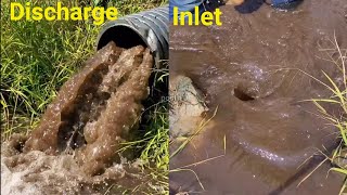 Unclogging Culvert Pipe With Big Sucking Whirlpool Short Version [upl. by Perloff346]