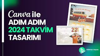 2024ünü Planla Canva ile Adım Adım Özel Takvim Tasarımı [upl. by Phillipp890]