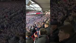 WE ARE WEST HAM’S CLARET amp BLUE ARMY  AWAY FANS CHANT AT OLD TRAFFORD [upl. by Nanaj]