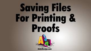 Saving Photoshop Files for Proofs and Printing Using Export As [upl. by Nasaj]