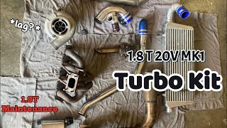 18T 20V Golf Mk1 Upgraded Turbo Kit  Important maintenance [upl. by Ymar]