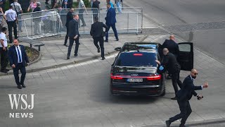 Slovak Prime Minister Robert Fico in Critical Condition After Being Shot  WSJ News [upl. by Alyakcim]