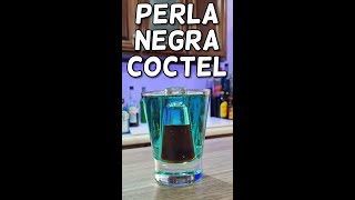 ¿Cómo Preparar EL COCTEL PERLA NEGRA ⚫🔵 Short [upl. by Lanevuj377]