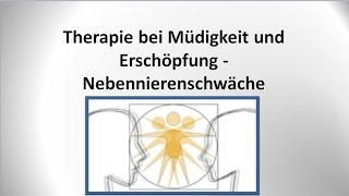 Nebennierenschwäche und Nebennierenschwäche  Therapie  von GANZMEDIZIN in Obersulm [upl. by Gerard]