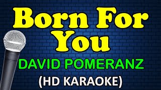 BORN FOR YOU  David Pomeranz HD Karaoke [upl. by Lougheed]