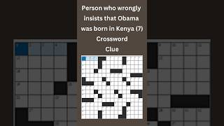 Person who wrongly insists that7 Crossword Clue crossword crosswordpuzzles [upl. by Meingoldas243]