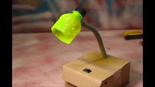 Make Homemade Table lamp For Student  DIY Student Life Hacks [upl. by Arytal]