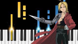 Again  Fullmetal Alchemist Brotherhood OP1  Piano Tutorial [upl. by Ardekal]