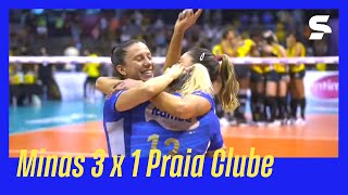 MINAS 3 X 1 PRAIA CLUBE  MELHORES MOMENTOS  FINAL 2  SUPERLIGA FEMININA DE VÔLEI 2022  sportv [upl. by Chrissy]