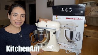 Kitchenaid unboxing color almond cream ARTISAN 5KSM125EAC EN ESPAÑOL [upl. by Enelyam]