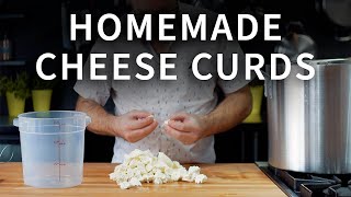 How to Make Cheese Curds for Poutine  Best Homemade Cheese Curds  Best Way to Make Cheese Curds [upl. by Letniuq]