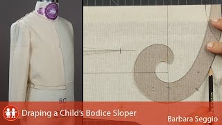 Draping A Childs Bodice Sloper [upl. by Aik833]